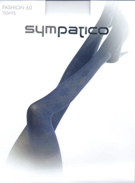 60 den uni, leicht insich gemusterte Strumpfhose "Azuleois 60" Gr. XS bis L