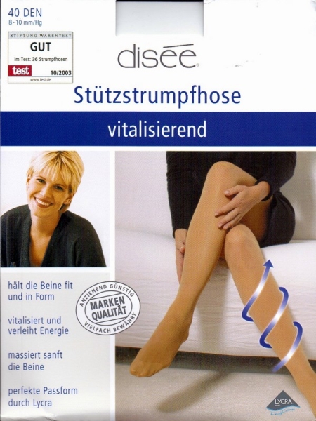 Stützstrumpfhose 40 den "disee" Gr. 42/44 mit Zwickel