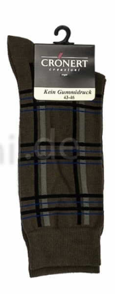 Crönert gemusterte Socken "Schottenkaro Muster" Gr. 39/42 & 43/46