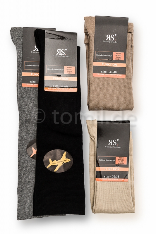 SOCKEN-LUTZ - Stütz- Reisekniestrumpf und