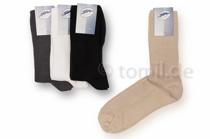 SOCKEN-LUTZ - Extraweite & dünne Diabetikersocken für Damen und Herren