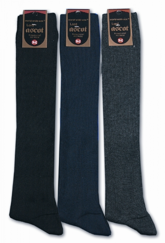 Herren  Kniestrümpfe Socken WOLLE SEIDE made in Italy Neu in OVP 