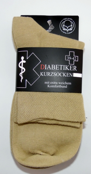 ".Diabetiker KURZ Soxx 14cm hoch ohne Gummi extra breiter Rand CNB Gr. 40/43 & 44/47 im 3er Pack