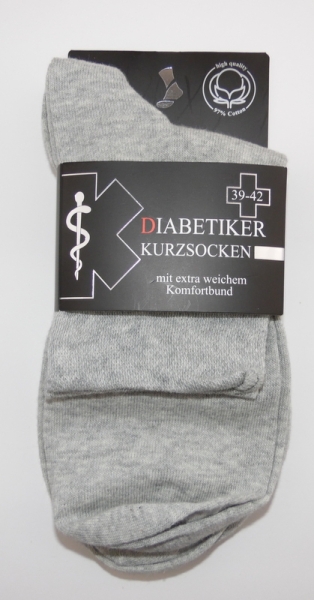 ".Diabetiker KURZ Soxx 14cm hoch ohne Gummi extra breiter Rand CNB Gr. 40/43 & 44/47 im 3er Pack
