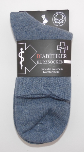 ".Diabetiker KURZ Soxx 14cm hoch ohne Gummi extra breiter Rand CNB Gr. 40/43 & 44/47 im 3er Pack
