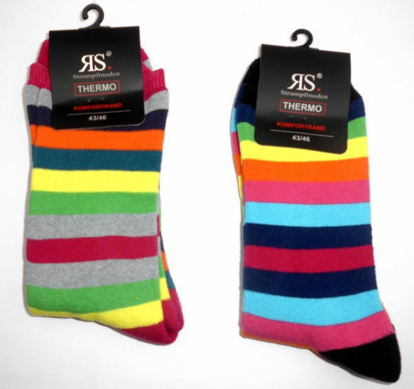 6 Paar Damen Thermo Socken farbig Design Sprint höllisch Warm zum Hammerpreis 