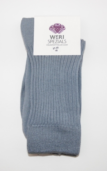 100% reine Baumwoll Kindersocken "SL" gerippt in 5 Farben Gr. 19/22 bis 35/38