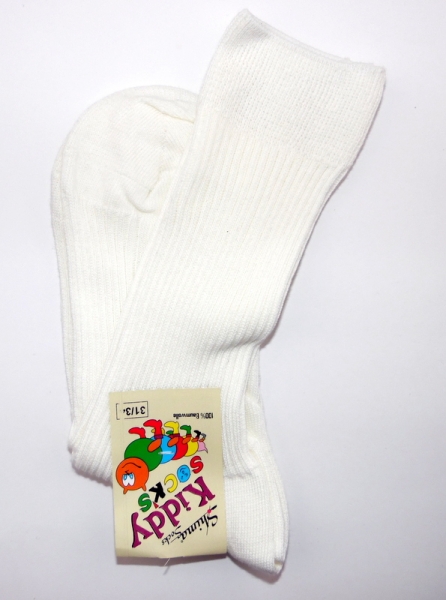 100% reine Baumwoll Kindersocken "mit & ohne geripptem Umschlagrand" Gr. 19/22 bis 39/42