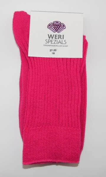 100% reine Baumwoll Kindersocken "SL" gerippt in 5 Farben Gr. 19/22 bis 35/38