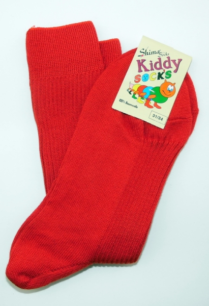 100% reine Baumwoll Kindersocken "mit & ohne geripptem Umschlagrand" Gr. 19/22 bis 39/42