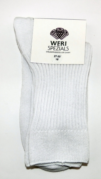 100% reine Baumwoll Kindersocken "SL" gerippt in 5 Farben Gr. 19/22 bis 35/38