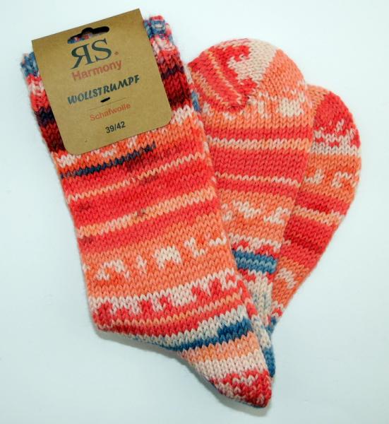 75% Wollsocke "Wilde Molly" RS jedes Socke ein Unikat Gr. 35/38 bis 43/46