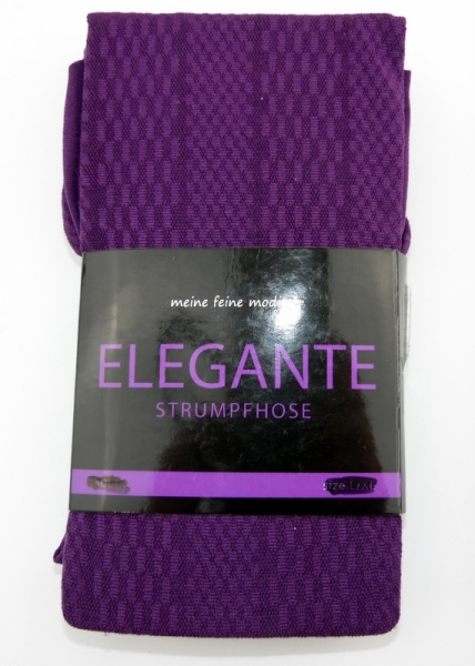 60 den Blickdicke & insich gemustere Strumpfhose one sice (40/44) "Elegante"