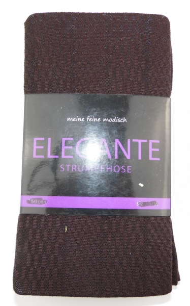 60 den Blickdicke & insich gemustere Strumpfhose one sice (40/44) "Elegante"