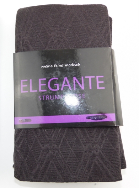 60 den Blickdicke & insich gemustere Strumpfhose one sice (40/44) "Elegante"