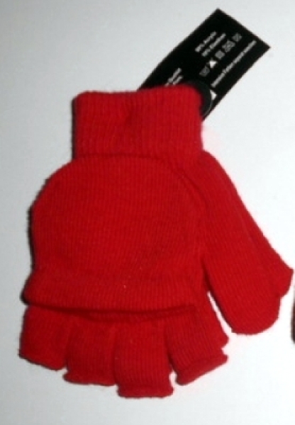 Kinderhandschuhe "Fingerlos mit Kappe" in 3 Farben II. Wahl ab ca. 2 bis 6 Jahre im 2er Pack