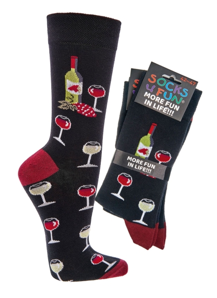 Motivsocken socks4fun "Freizeit & Party" im 2er Pack  Gr. 36/41 & 42/47 gekettelt neu