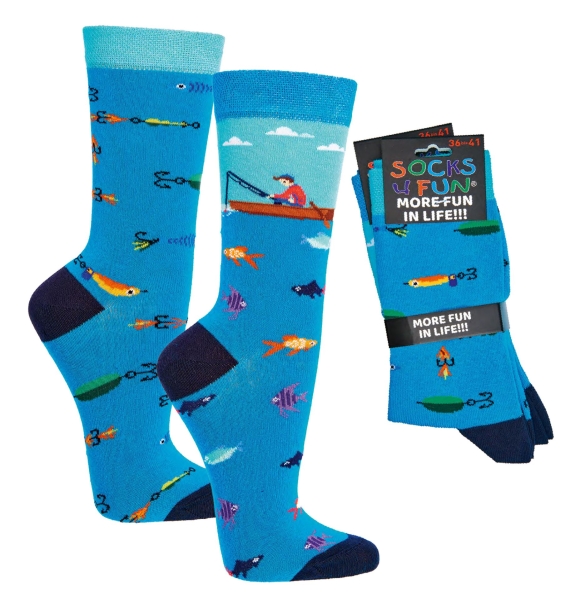 Motivsocken socks4fun "Freizeit & Party" im 2er Pack  Gr. 36/41 & 42/47 gekettelt neu