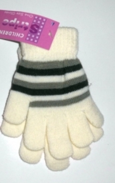 Kinder-Fingerhandschuhe "wollweiß" ca. 3 bis 7 Jahre