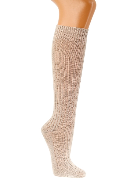 100% GOTS BIO Baumwoll Kniestrümpfe gerippt "socks4fun" nahtlos im 2er Pack Gr. 35/38 bis 43/46