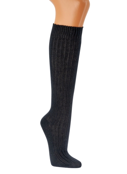 100% GOTS BIO Baumwoll Kniestrümpfe gerippt "socks4fun" nahtlos im 2er Pack Gr. 35/38 bis 43/46