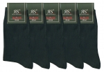 schwarze glatte Kellnersocken für den Herren von RS im 5er Pack Gr. 39/42 nahtlos