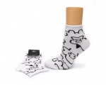 Rollrand Kurzschaftsocken "gemustert" 8cm hoch ohne Gummidruck Gr. 35/38 & 39/42 gekettelt neu