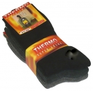 Thermosocke extra dick und warm "Kamin" in dunklen Farben Gr. 39/42 & 43/46 im 3er Pack