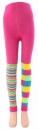 "geringelt & karierte Kinderlegging"  mit unterschiedlichen Beinen in pink und marine Größe 86/92 bis 152/164