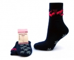 ABS Stoppersocken mit Softrand & Musterkante "Thermo" 90% Baumwolle Ergora Gr. 35/38 & 39/42