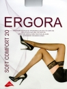 Halterlose Strümpfe 20 den mit Spitzenabschluß, leichtem Glanz & Silikonband "viele Farben von Ergora" Gr. 37/39 & 40/42