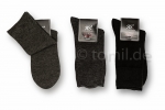 dünne Wollsocken 24% mit Softrand in dunklen Farben RS "wärmend & weich" 3er Pack Gr. 35/38 & 39/42 Damen