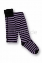 Ringelstrumpfhose aus Baumwolle "schwarz/lila, schwarz/weiß & schwarz/rot" Gr. 36/38 bis 56