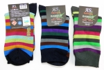 Bambus Ringelsocken RS mit Softrand "Pastell & dunkel" Gr. 35/38 & 39/42 gekettelt