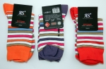 Ringelsocken mit Softrand RS "Kunterbunt" Gr. 35/38 & 39/42 im 3er Pack mit nahtloser Fußspitze