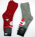 Schneemann OLLI oder Schneemänner dicke Thermosocken mit Komfortrand im 2er Pack Gr. 35/38 & (39/42) von RS