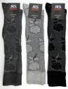 .Rosenmuster Baumwollkniestrümpfe im 3er Pack RS Gr. 35/38 & 39/42 nahtlos & Softrand