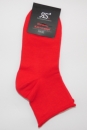 Rollrand extra Kurzschaftsocken aus Baumwolle RS "rot uni" Ohne Gummidruck Gr. 39/42