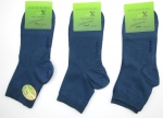 Kurzschaftsocken Bambus 11cm hoch "premium sox" mit Gummidruck Gr. 39/42 & 43/46 im 3er Pack gekettelt