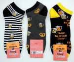 .Motivsneakersocken "FUN CNB" im 3er Pack Gr. 39/42 & 43/46 mit flacher Naht