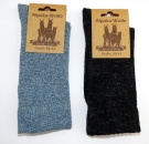 30% Wolle & 13% Alpakawolle "feine, weiche & einfarbige Socken" Gr. 35/38 bis 43/46 im 2er Pack