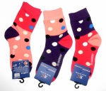 Girlsocken "nur Punkte" Gr. 23/26 oder geringelt (19/22) von RS im 3er Pack nahtlos