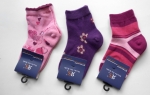 süße Mädchensocken ohne Naht "Schmetterlinge" Gr. 19/22 im 3er Pack