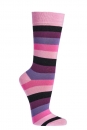 Blockringelsocken in bunten Trendfarben mit 82% BIO Baumwolle Gr. 36/41 & 42/47 im 2er Pack gekettelt