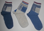 Teenagersocken "Demin/Jeans" in natur, blau & jeansblau im 3er Pack Gr. 39/42 Aktion