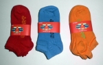 einfarbige Kindersneakers aus weicher Baumwolle von Sympatico im 3er Pack Gr. 19/22 bis 31/34