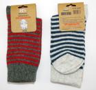 65% Wolle (Lamm) dünne Ringel Socken "Wärmend & weich" RS Gr. 35/38 bis 43/46 im 2er Pack