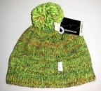 Mütze mit 40% Wolle & 6% Alpaka super warm für Damen & Teenager "Mulitcolor mit Bommel"