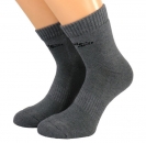 Kurzschaftsocken mit dickem Fußbett mit CoolMax 10cm hoch in grau Gr. 35/38 bis 43/46