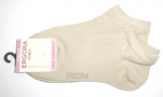 einfarbige Damensneakersocken "Ergora" im 2er Pack Gr. 35/38 & 39/42 handgekettelte Spitze